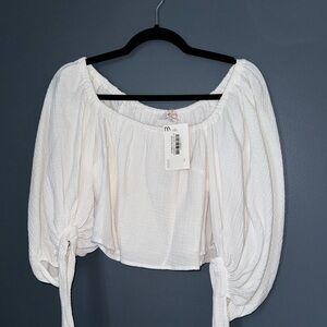 Olivaceous Bubble Blouse NWT
